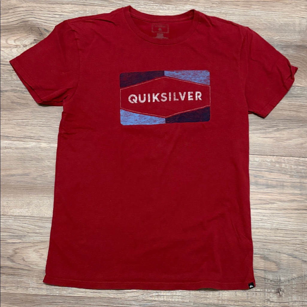 Quiksilver Bold Red Short Sleeve Tee